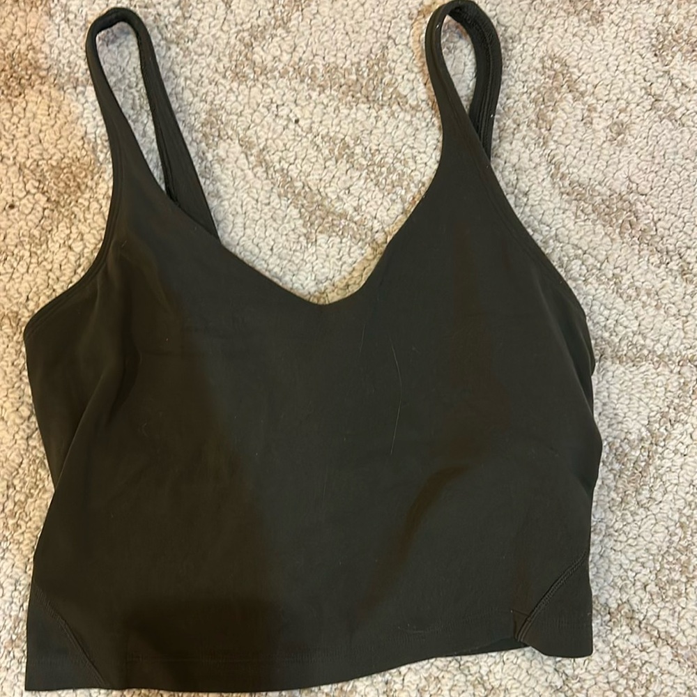 lululemon align tank top dark green
